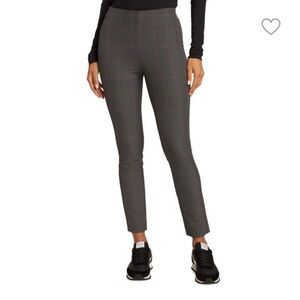 Rag & Bone Simone Windowpane Slim-Fit Pants in Grey Multicolor Size 4